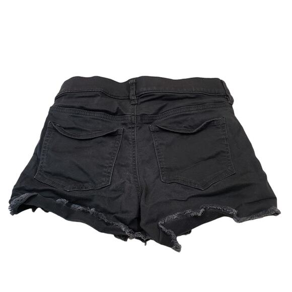 Express Shorts Hot Pants Womens 0 Stretch Mid Rise Black Cut Off Shorts Summer - Picture 2 of 9